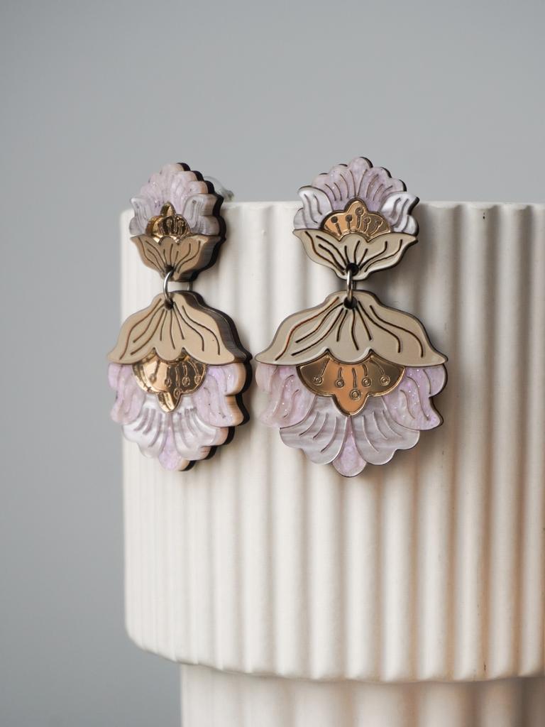 Серьги Магнолия