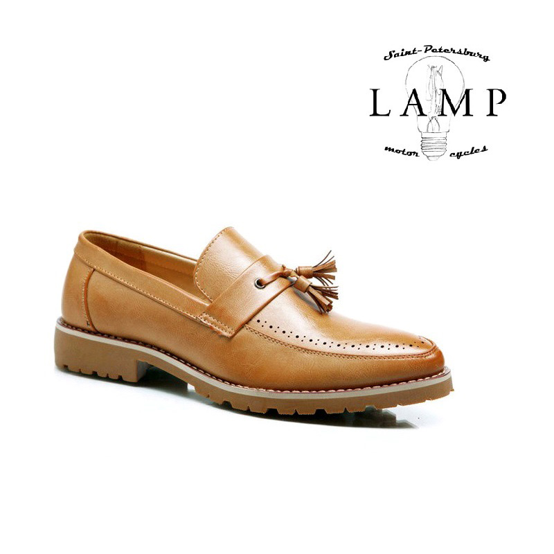 Light brogue loafers