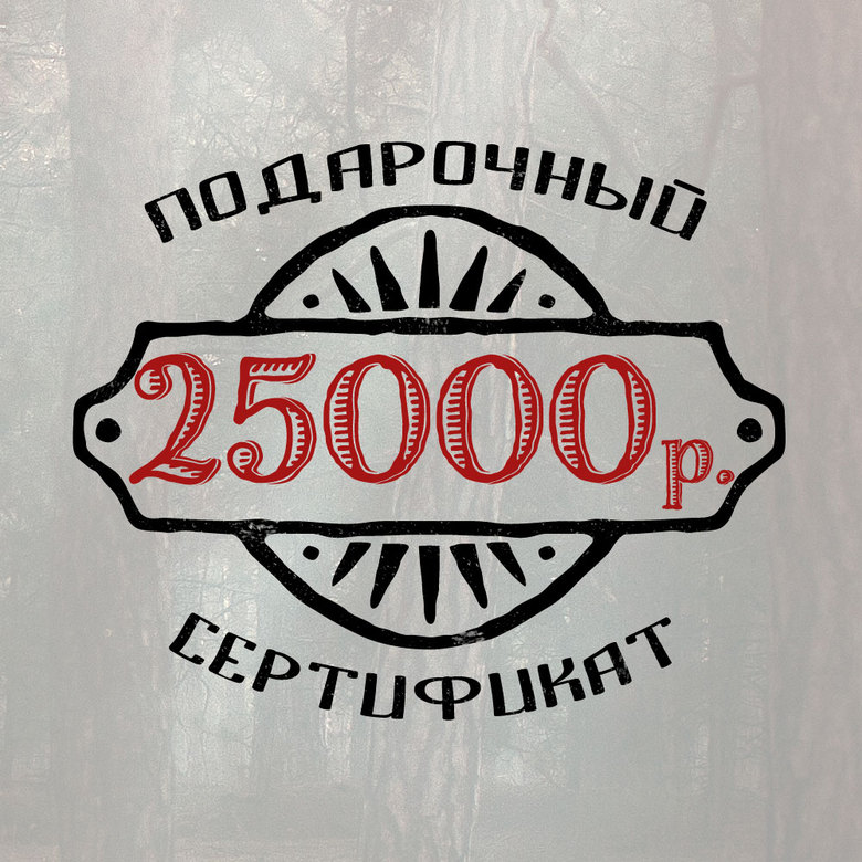 Подарочный сертификат на 25 000 ₽