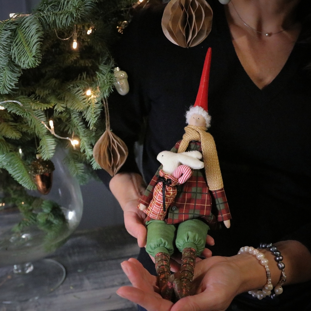 Снежный Ангел - авторская интерьерная игрушка по технологии Тильда