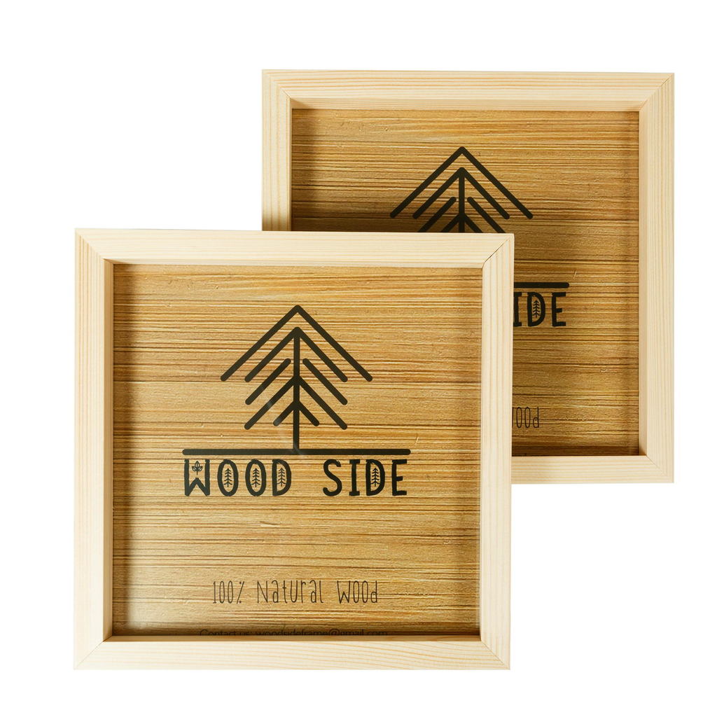 unfinished natural 8x8", set of 2