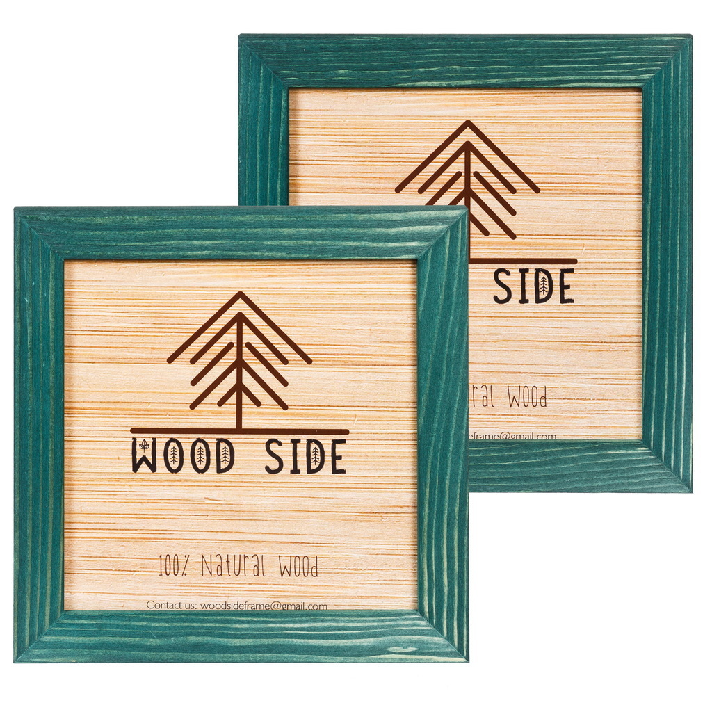green 8x8", set of 2