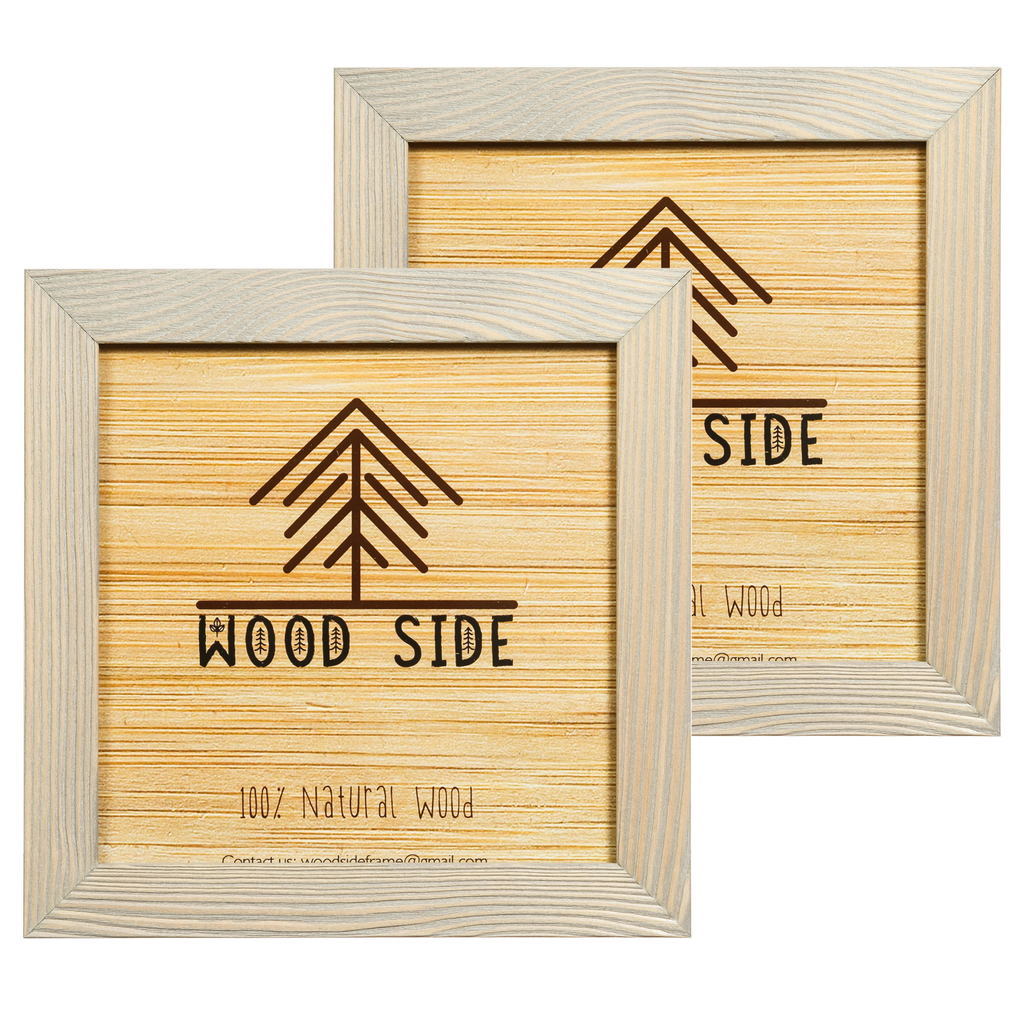 brown grey 8x8", set of 2