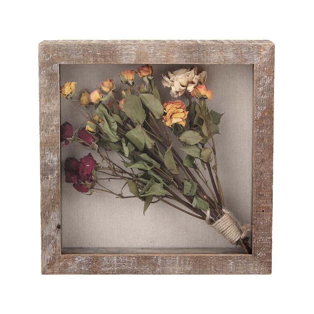 shadow box 8x8" weathered barnwood