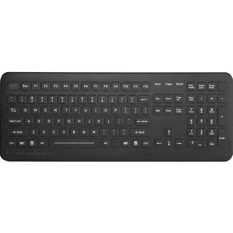 K-TEK-M399KP-FN-DT 106-клавишная IP68 влагозащищенная промышленная настольная клавиатура с покрытием из силикона | Спец АСУ www.spec-asu.ru