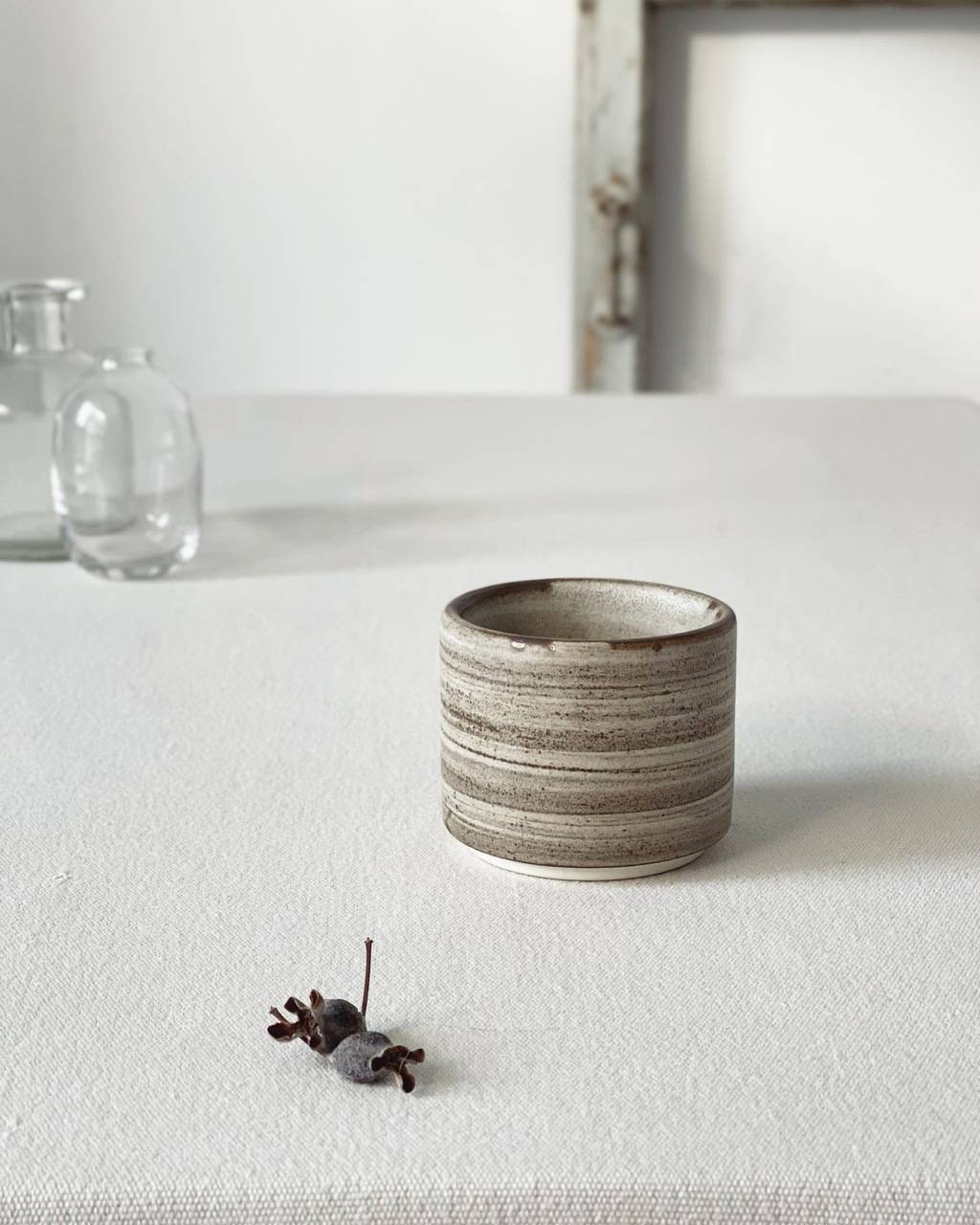 Brown glass "Tetriflat"