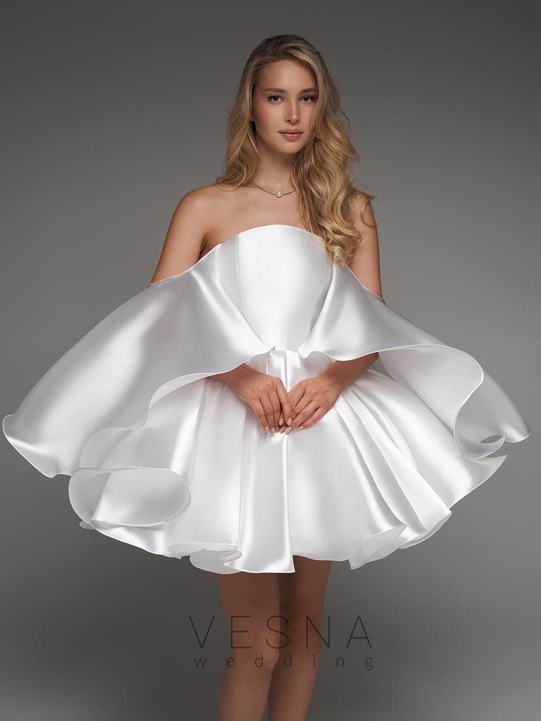 Свадебное платье Эйприл Силк Вайт