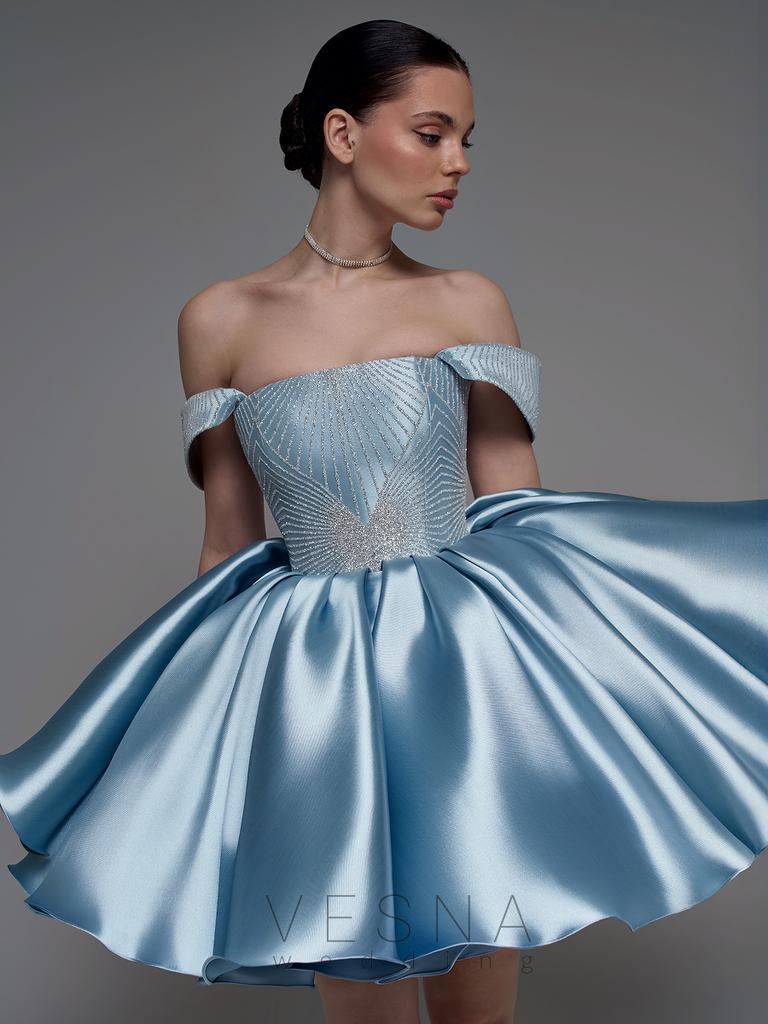 Вечернее платье Миссури Аквамарин