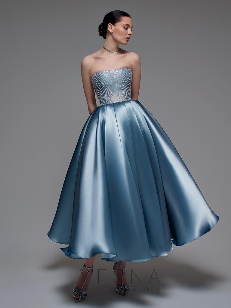 Вечернее платье Миссури Миди Дарк Блю