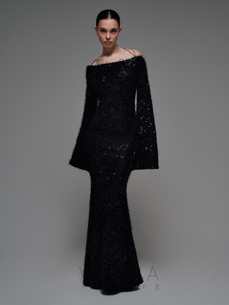 Вечернее платье Элли Нуар Ворс Макси