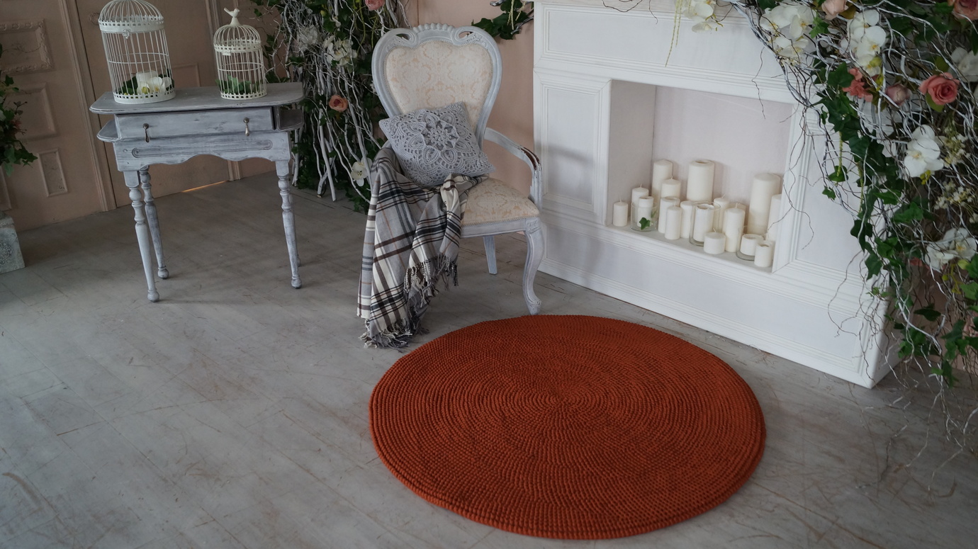 Мастер-класс ковра "Нойна (текстовое описание + видео вязания полотна+схема )