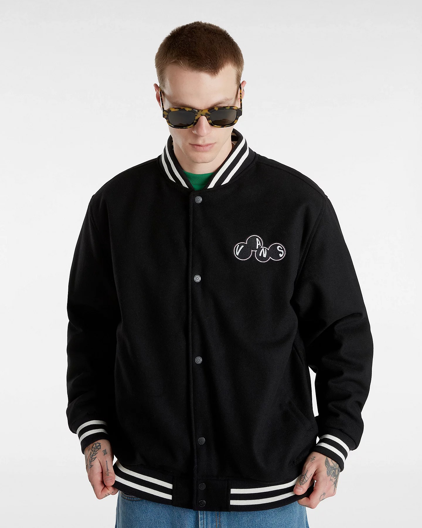 КУРТКА SCUTTLE BASEBALL JACKET BLACK