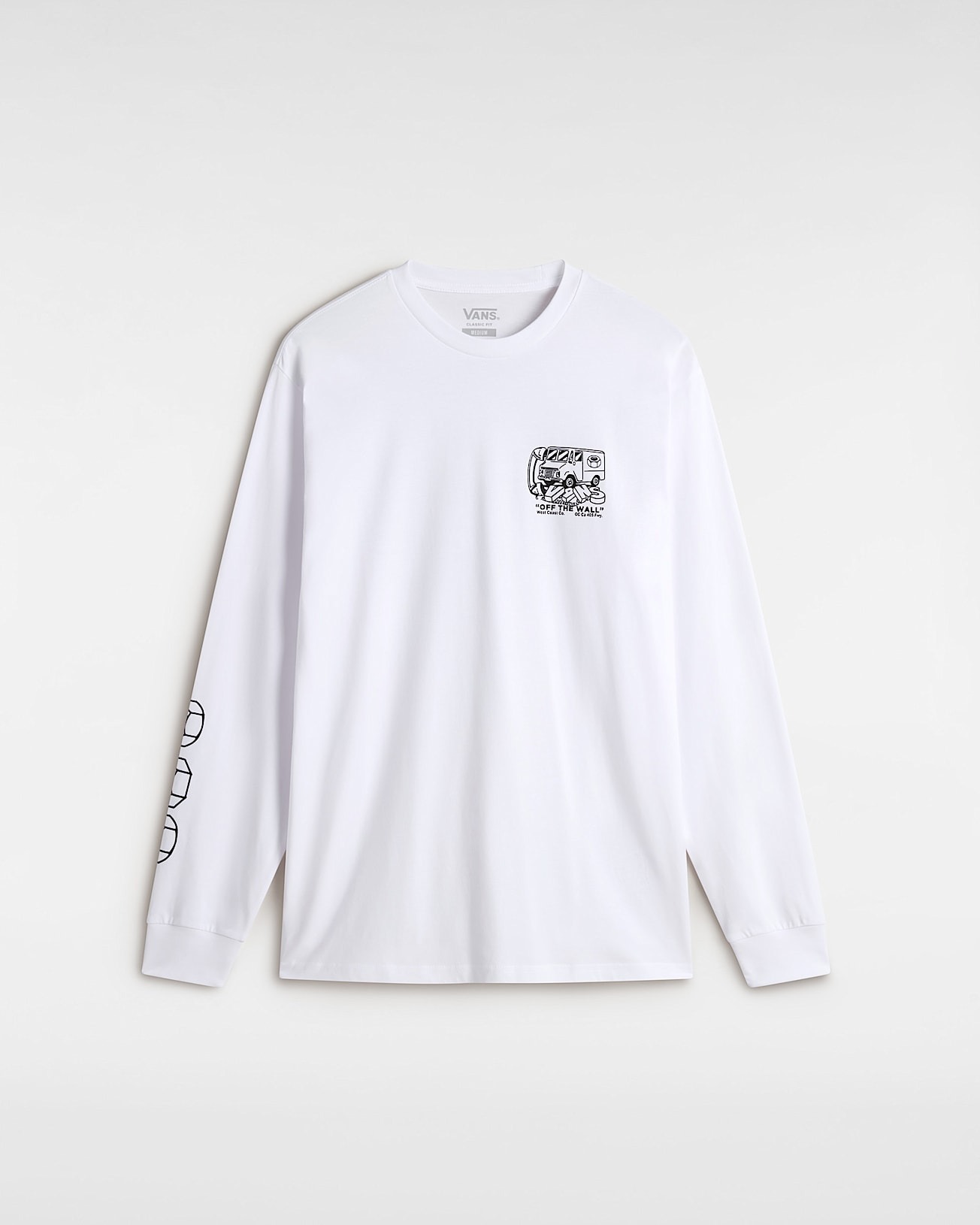 СВИТШОТ NEXT STOP LS WHITE