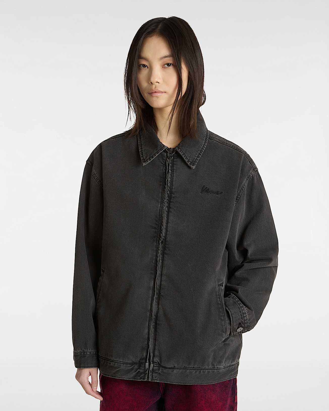 КУРТКА ЖЕН. PITSTOP DENIM METAL STATION JACKET WASHED BLACK