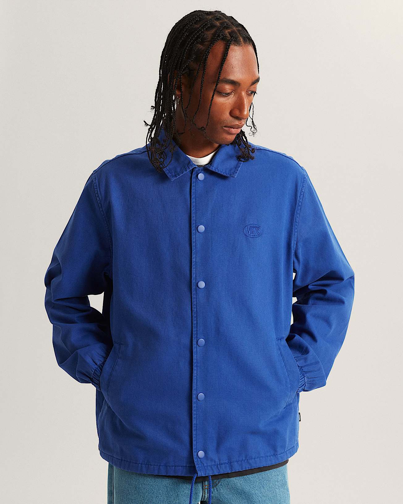 КУРТКА МУЖ. TORREY PIGMENT CANVAS COACHES JACKET ROYAL COBALT