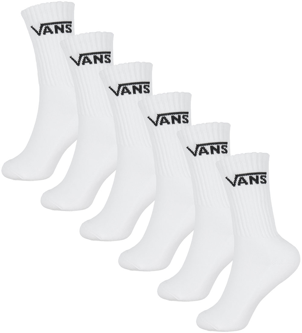 НОСКИ ВЫСОКИЕ VANS CLASSIC CREW WHITE (6 ПАР)