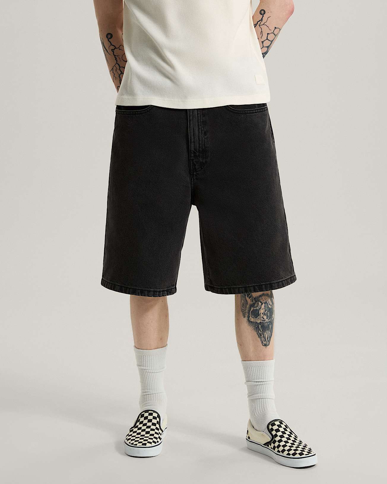 ШОРТЫ МУЖ. CHECK-5 BAGGY DENIM SHORTS