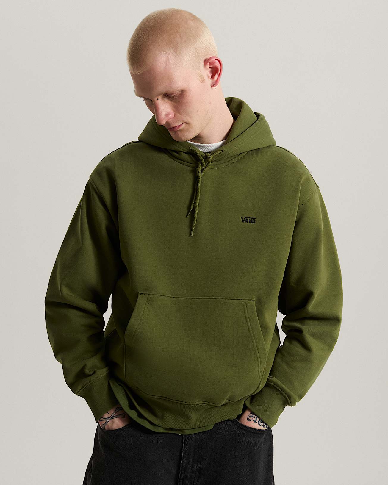 ХУДИ МУЖ. LEFT CHEST II PULLOVER GREEN BALSAM