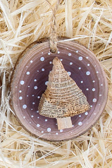 ИГРУШКА ИЗ СРЕЗОВ "СНЕГОВИК"