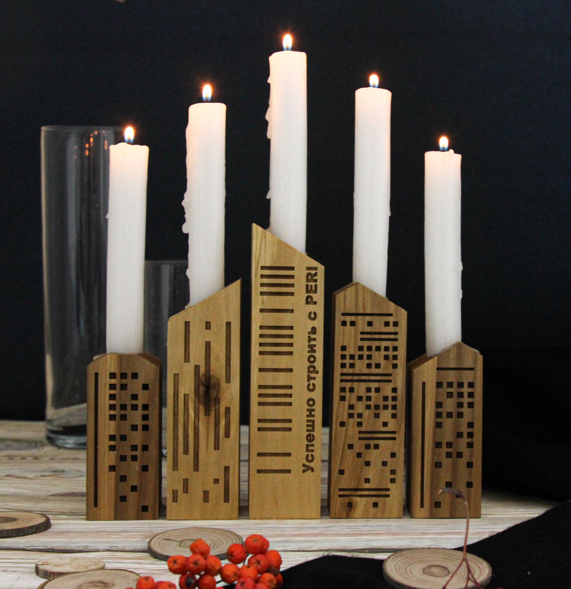 НАБОР ПОДСВЕЧНИКОВ "МЕГАПОЛИС"