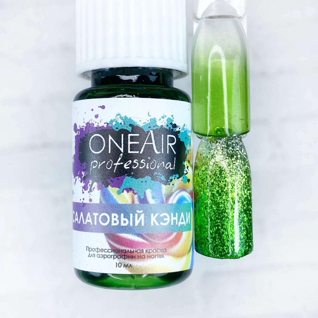 Airbrush paint on nails Candy green, 10 мл