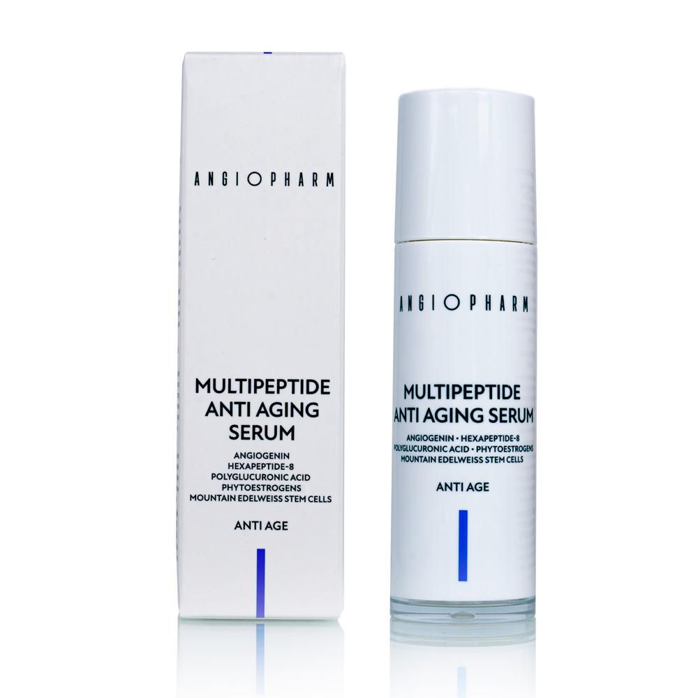 ANGIOPHARM MULTIPEPTIDE ANTI-AGING SERUM Ангиофарм мультипептидная омолаживающая сыворотка для лица