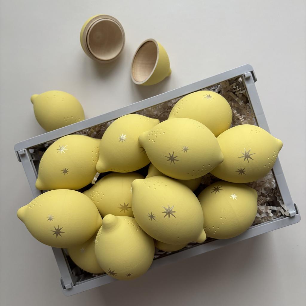 Лимон, открывающаяся елочная игрушка