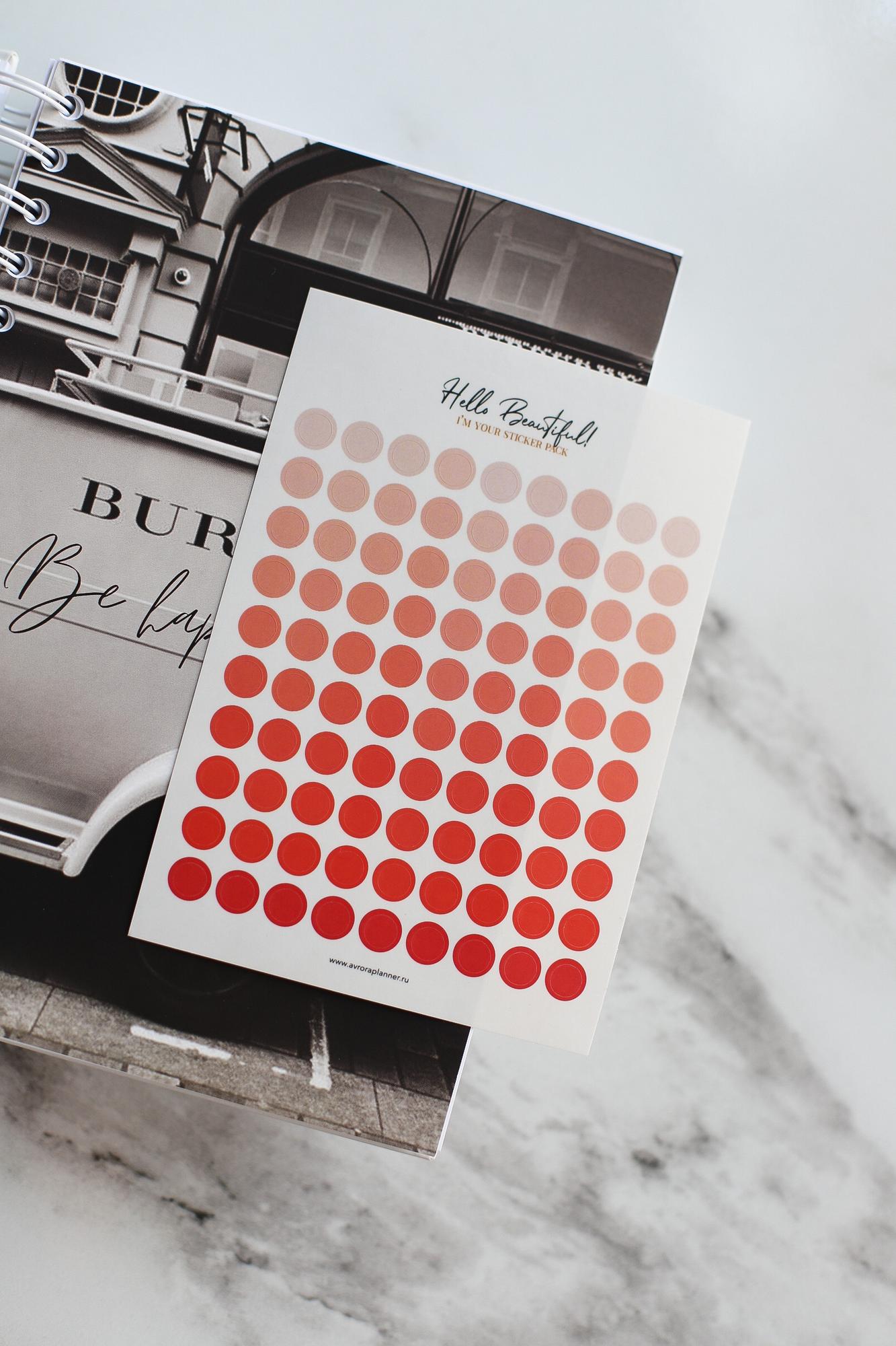 Стикеры для ежедневника Point Peach А6