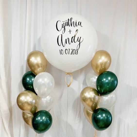 фото шары на свадьбу 2 фонтана