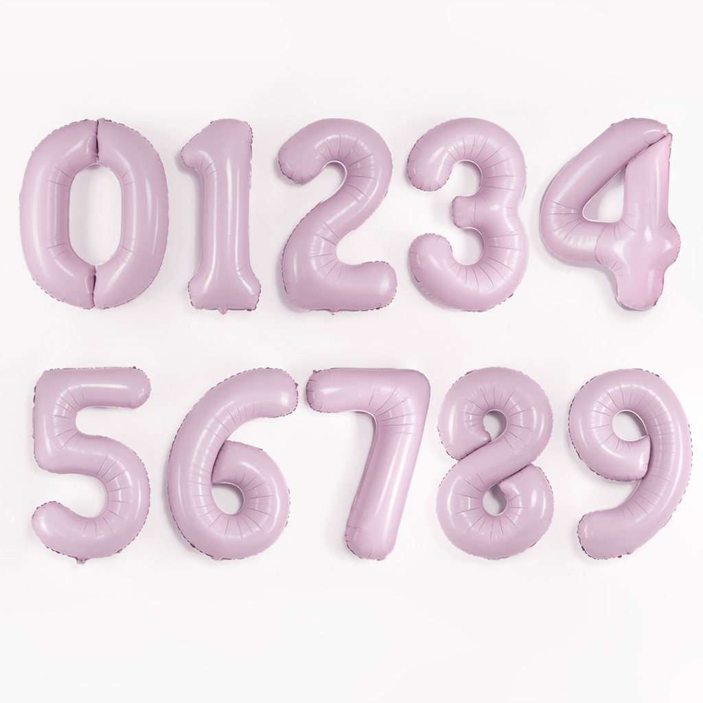 Фольгированные цифры (Пыльная роза)