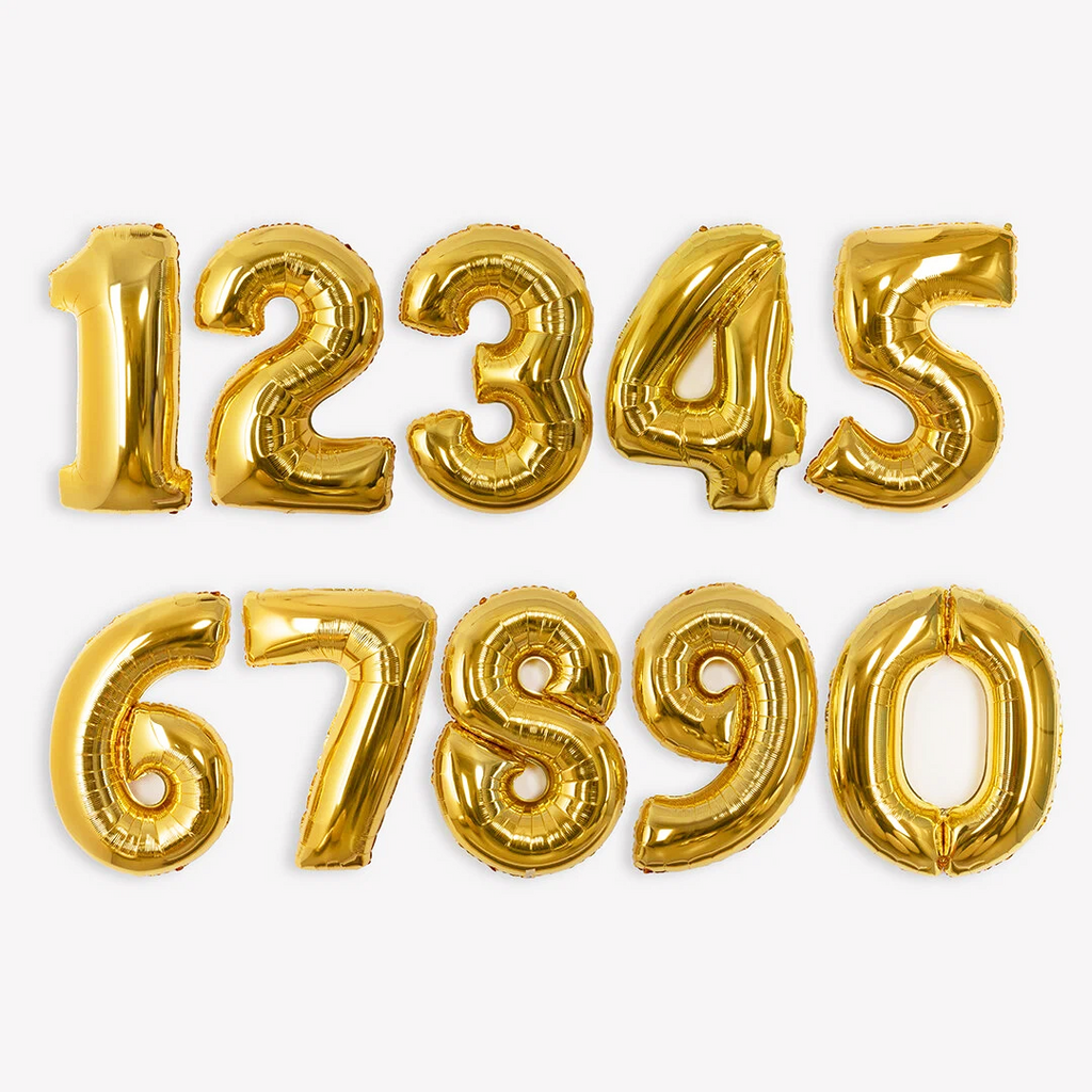 Фольгированные цифры (Золотой)