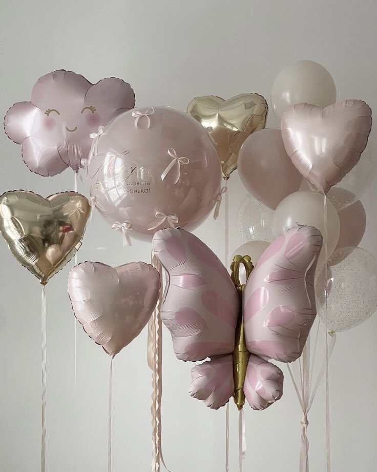 Сет из шаров на день рождения девочки