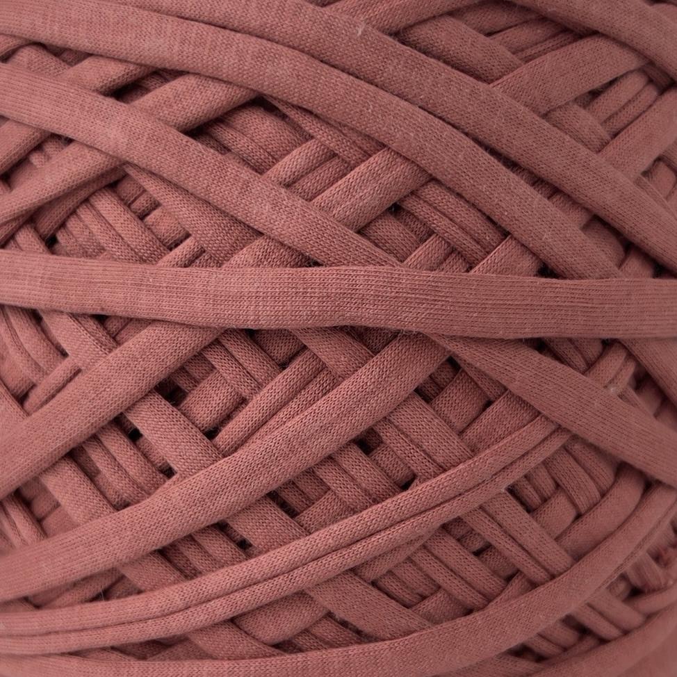 Трикотажная пряжа вторичного производства, 500 гр., цвет «Терракот»