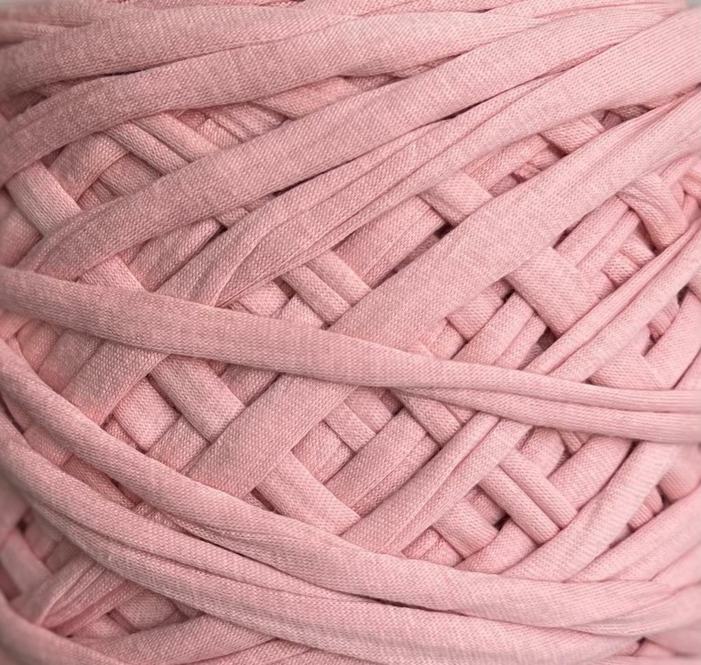 Трикотажная пряжа вторичного производства, 500 гр., цвет "Роза"