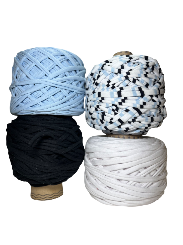 Трикотажная пряжа вторичного производства, 2000 гр., "Набор 9"