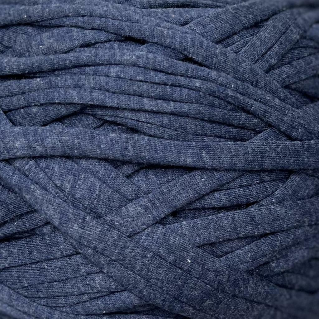 Трикотажная пряжа вторичного производства, 1000 гр., цвет "Синий меланж"