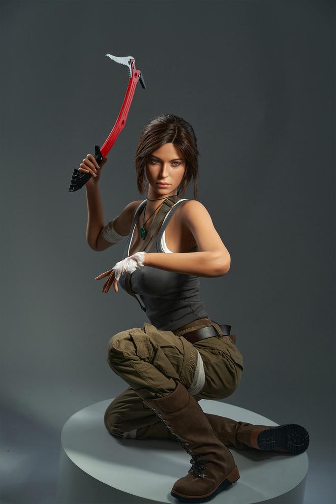 силиконовая реалистичная кукла для секса, tomb rider, секс кукла лара крофт