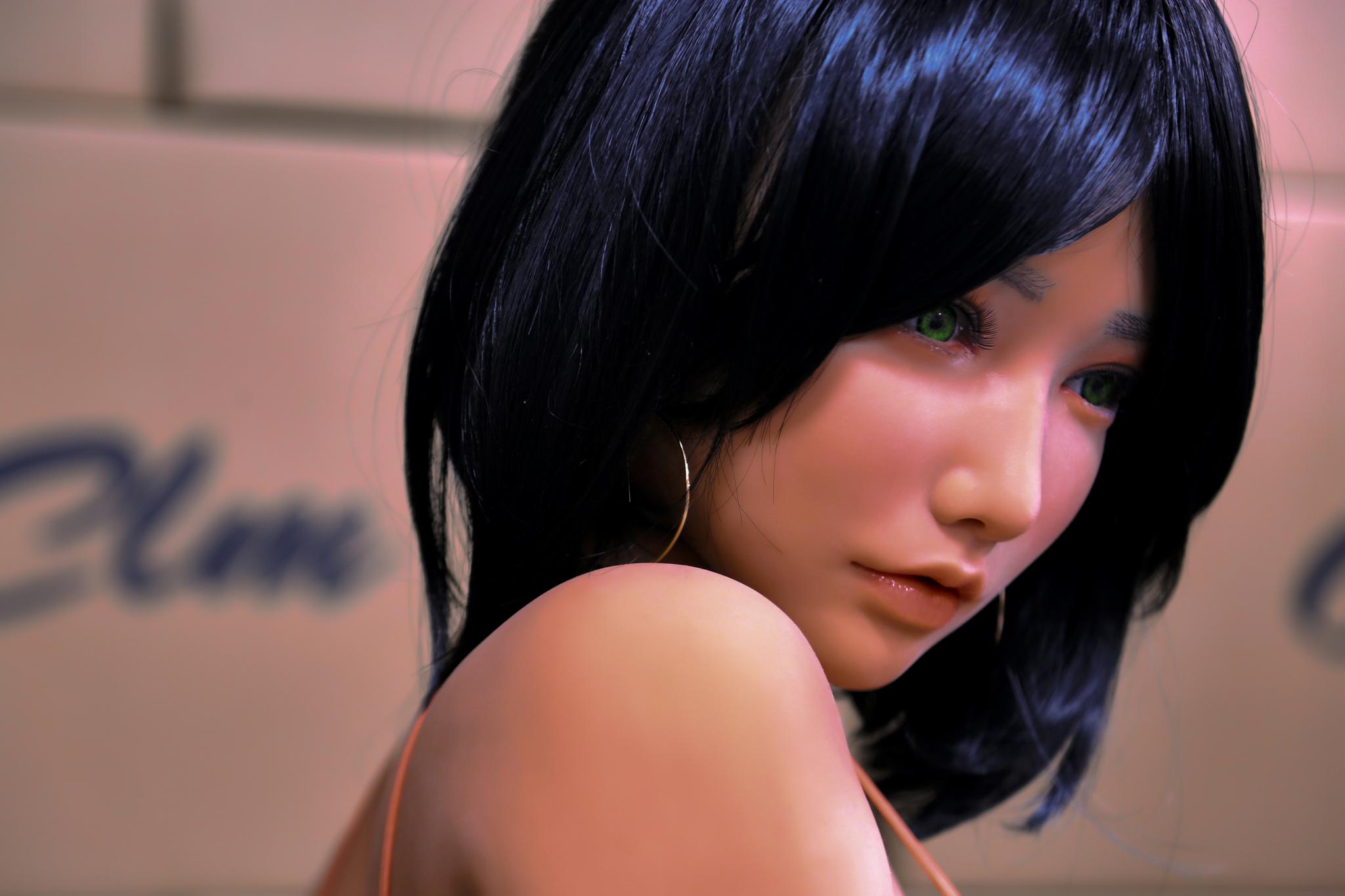 Реалистичная секс кукла Climax doll из ТПЕ с силиконовой головой 158 см - Fudaka