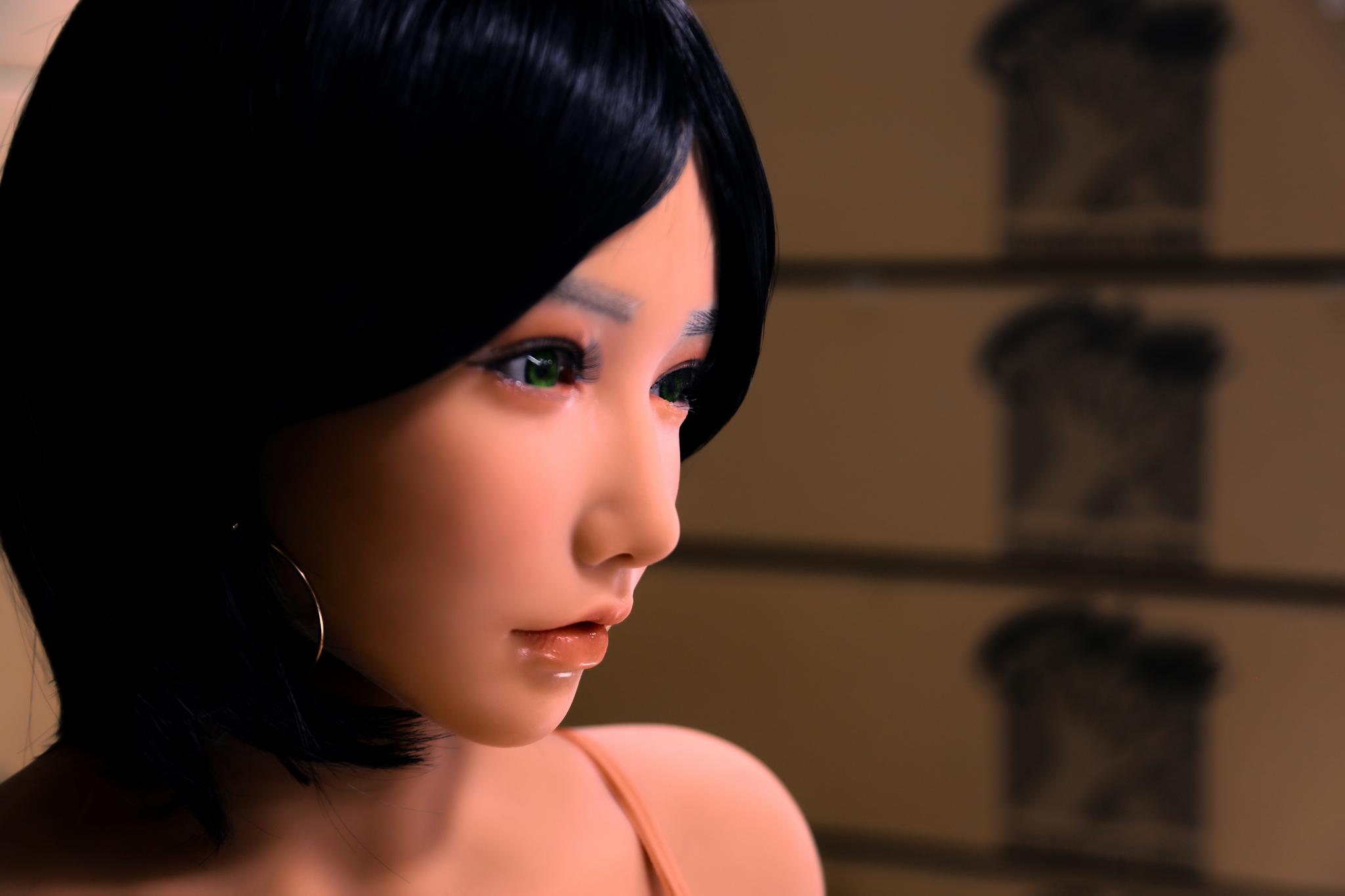 Реалистичная секс кукла Climax doll из ТПЕ с силиконовой головой 158 см - Fudaka