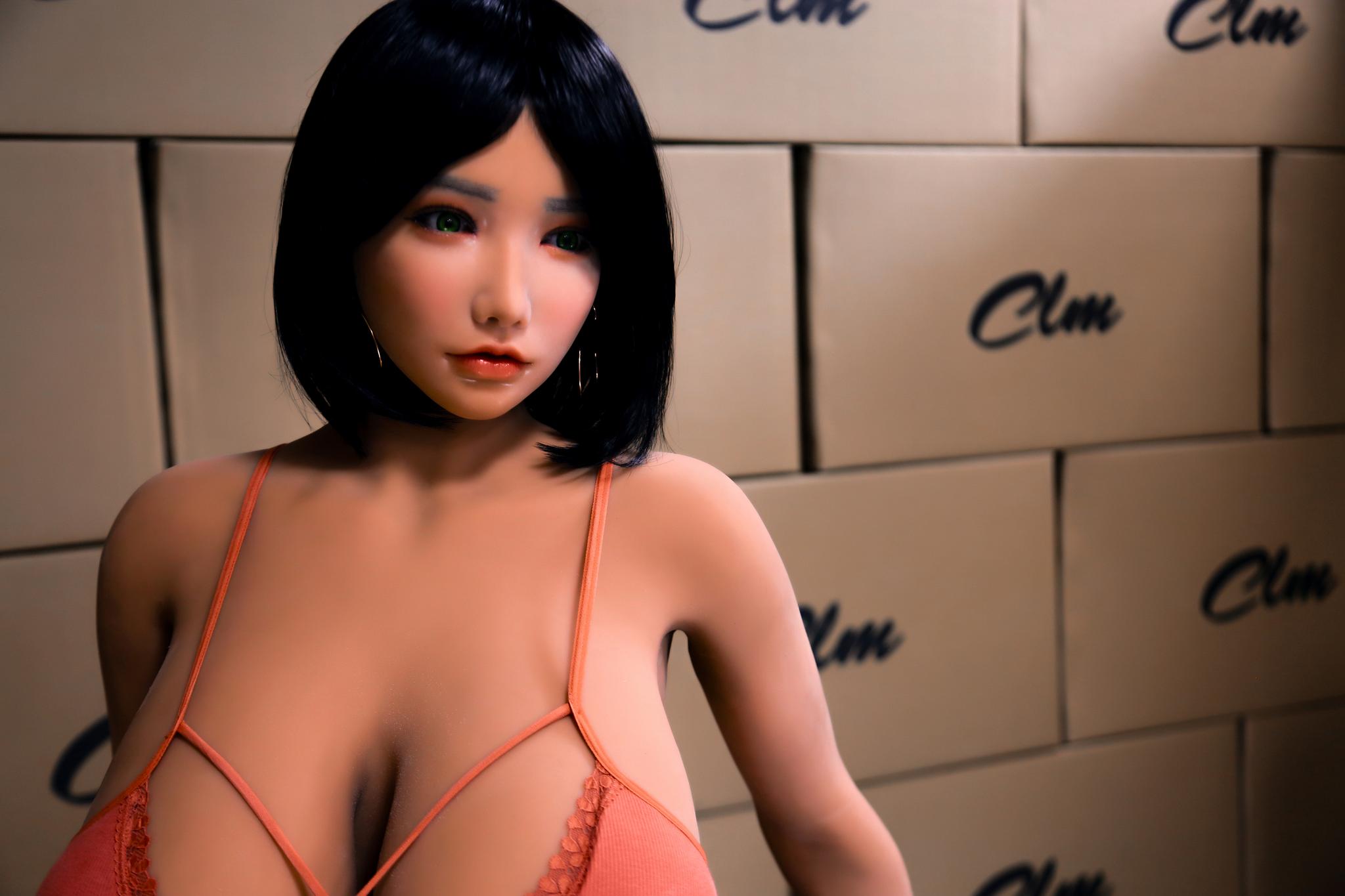 Реалистичная секс кукла Climax doll из ТПЕ с силиконовой головой 158 см - Fudaka