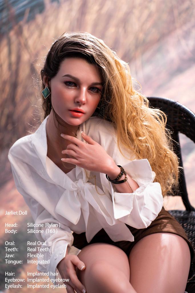 Реалистичная силиконовая секс кукла Jarliet 163 см - Rylan