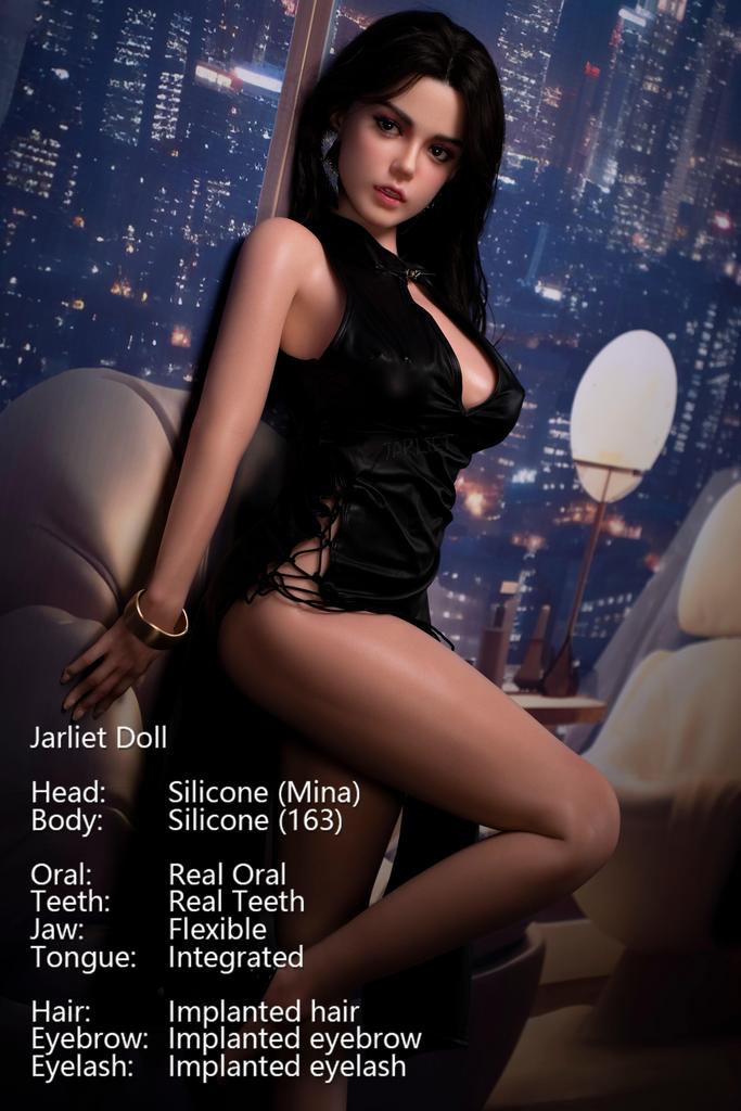 Реалистичная силиконовая секс кукла Jarliet 163 D см - Mina