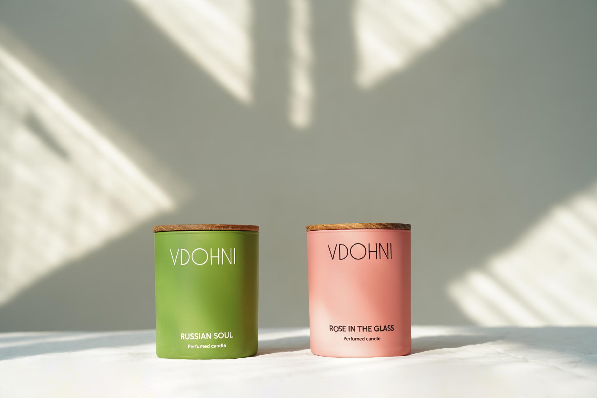 Парфюмерная свеча VDOHNI Rose in the Glass
