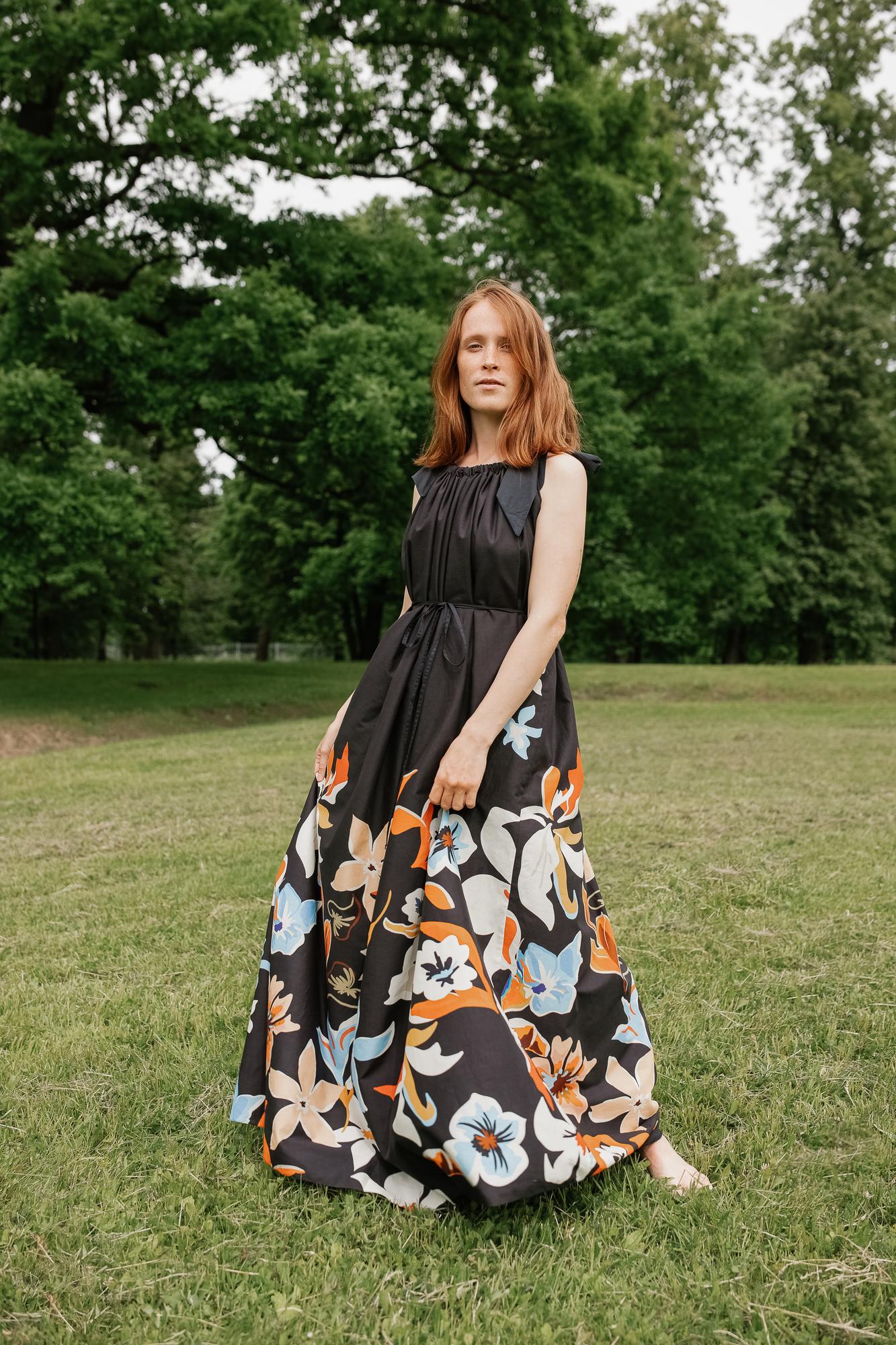 Сарафан "Black&fFowers"