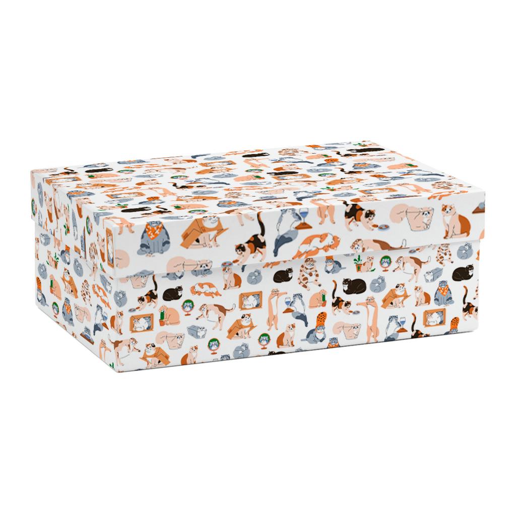 Коробки прямоугольные "Кошки"