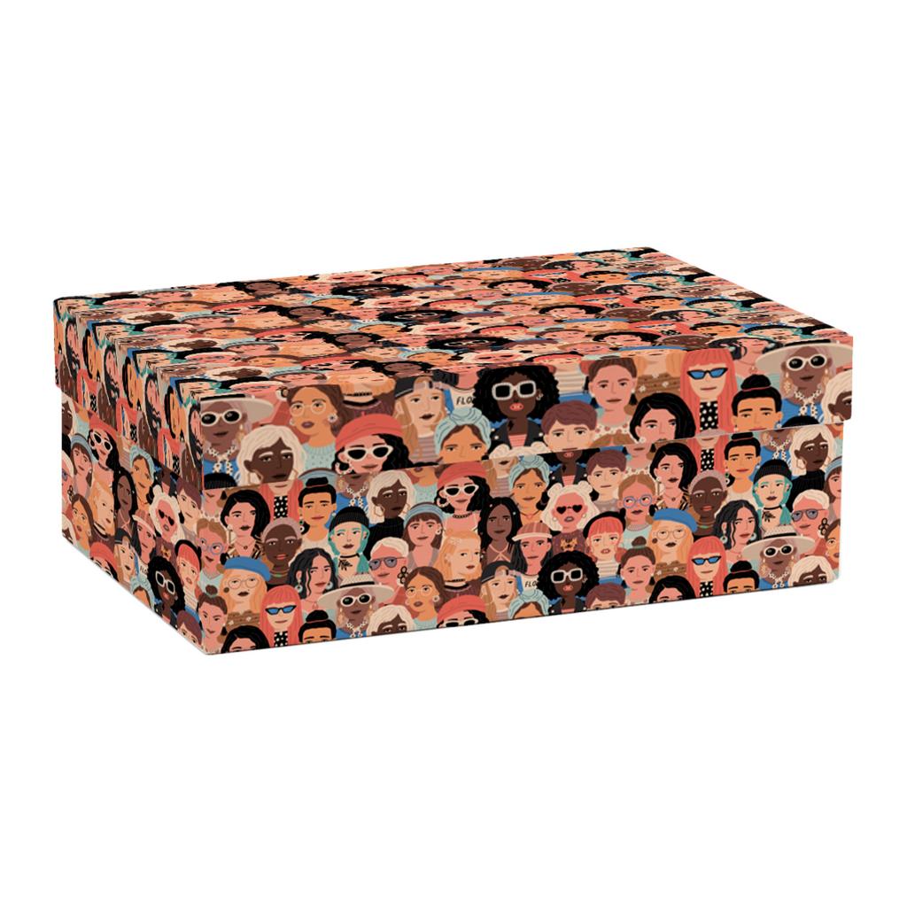 Коробки прямоугольные "Женщины"