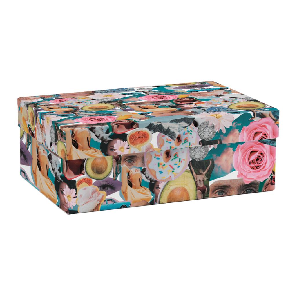 Коробки прямоугольные "Коллаж"