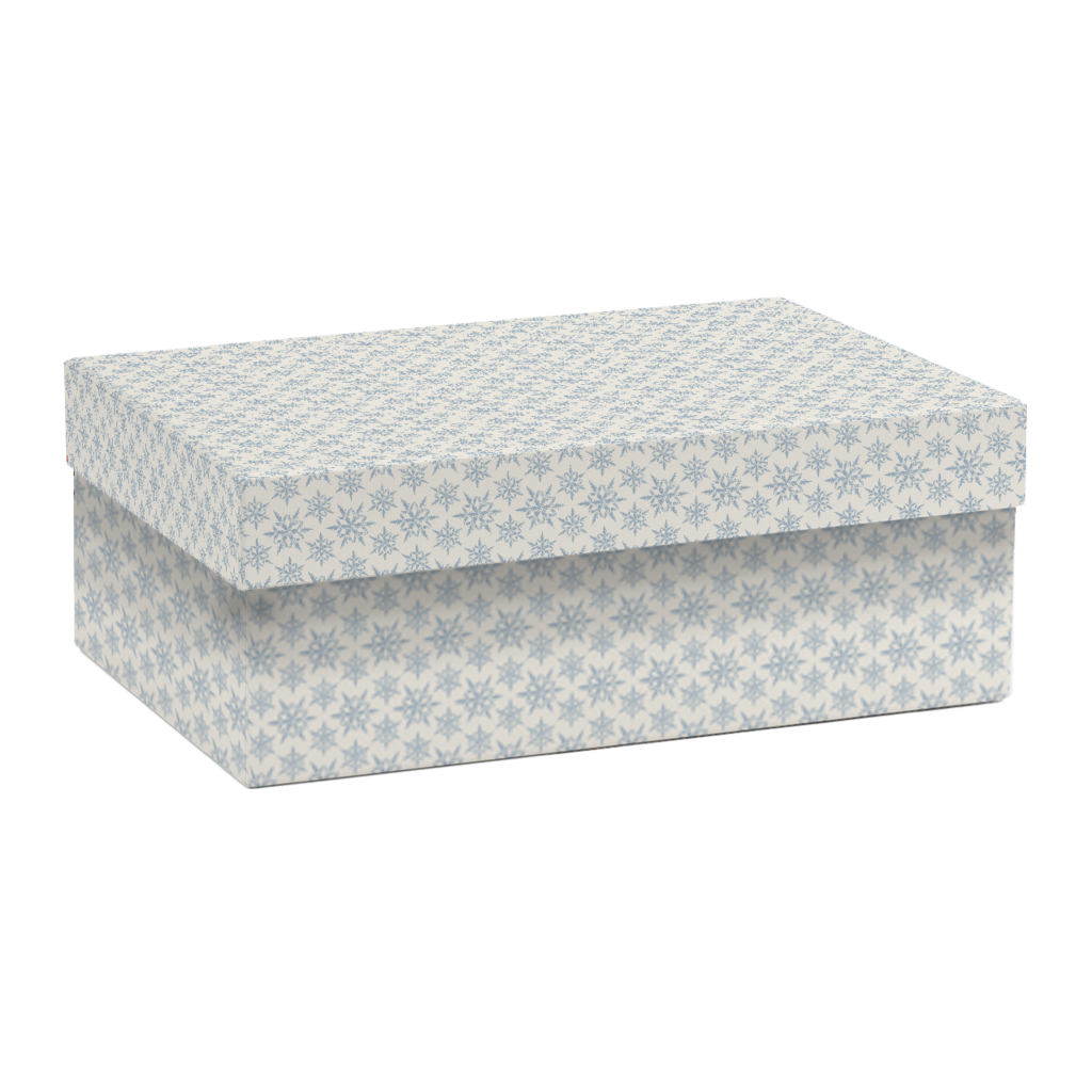 Коробка прямоугольная "Снежинки"
