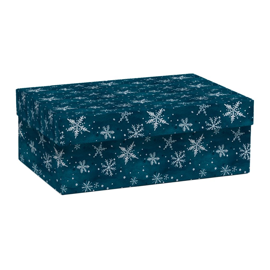 Коробка прямоугольная "Снег"