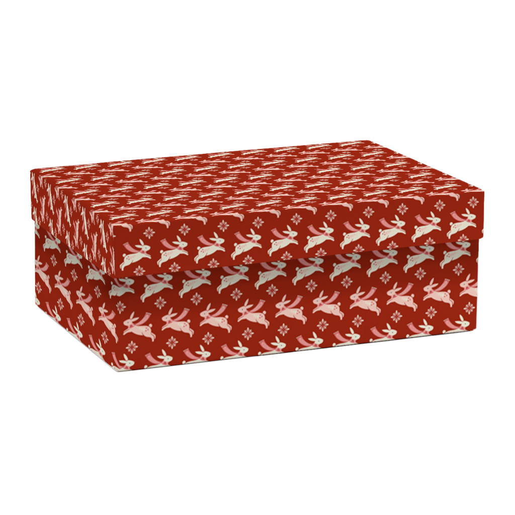 Коробка прямоугольная "Зайцы"